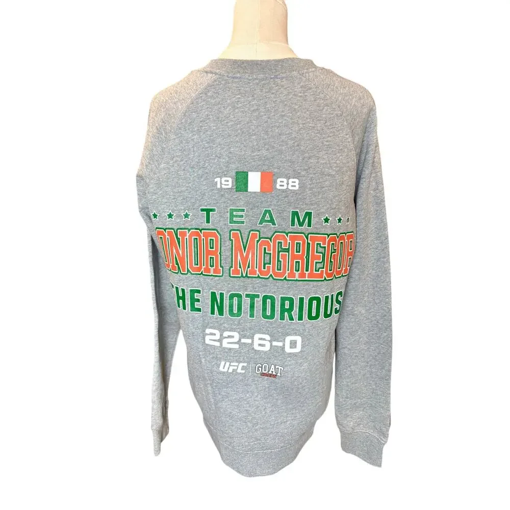 UFC Conor McGregor Gray Sweatshirt Size S - New Without Tags - Picture 4 of 6